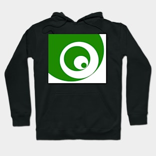 Abstract pattern - green and white. Hoodie